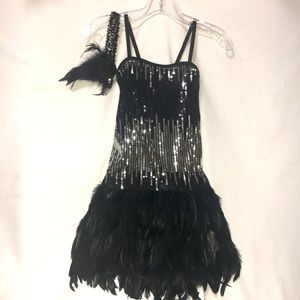 THEATRICALS Fring Flapper Dance Costume with Accessories